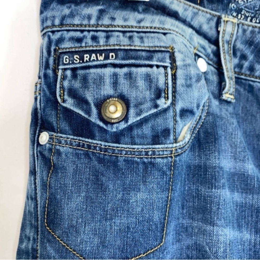 GStar Morris Low Straight Raw Denim Jeans Size 33X34 - Picture 8 of 11